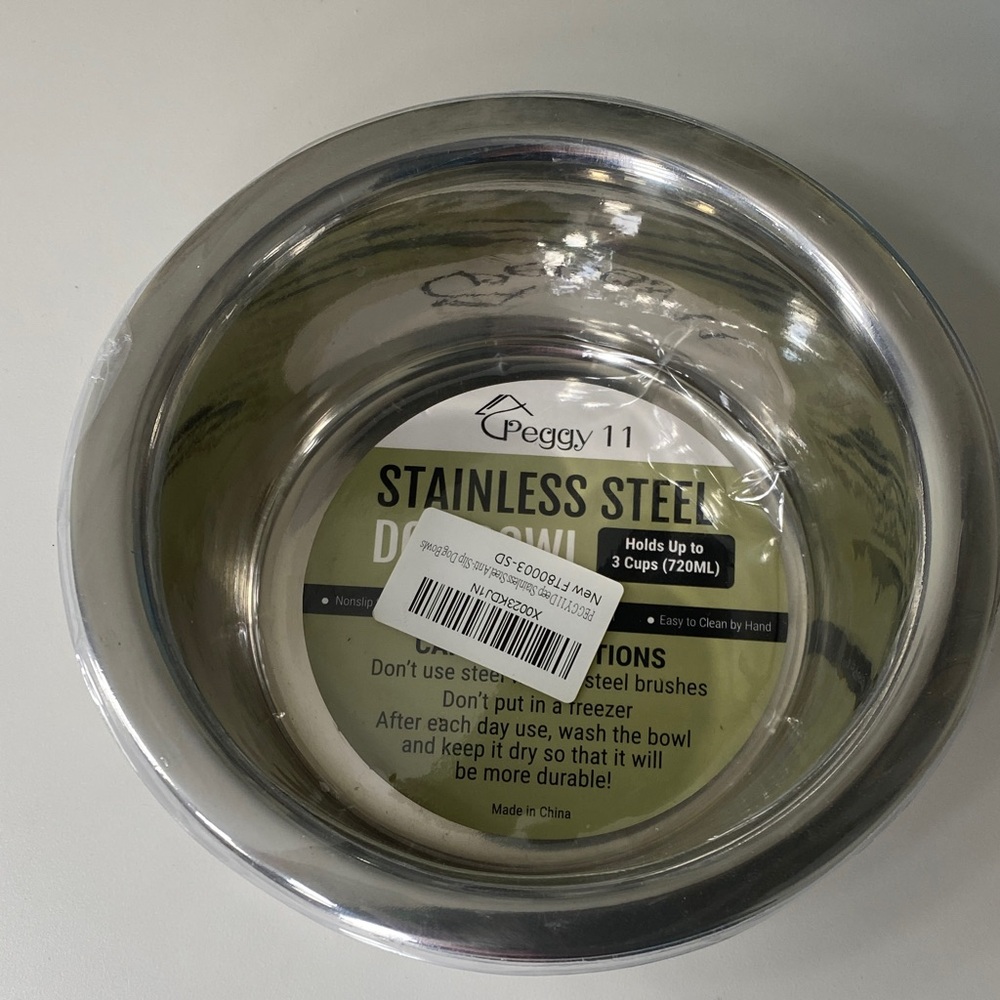 Peggy 11 Stainless Steel Dog Bowls (2)